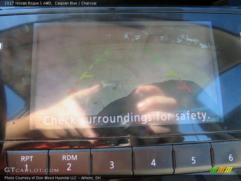 Caspian Blue / Charcoal 2017 Nissan Rogue S AWD