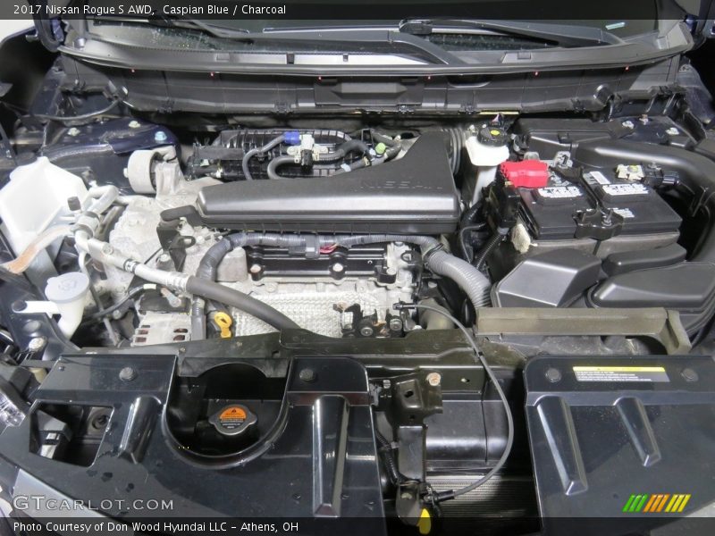 Caspian Blue / Charcoal 2017 Nissan Rogue S AWD