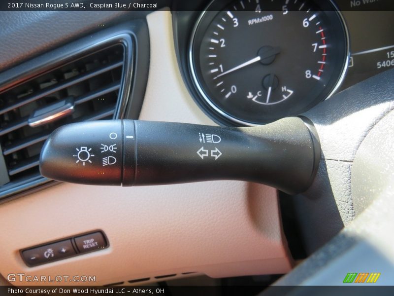 Caspian Blue / Charcoal 2017 Nissan Rogue S AWD