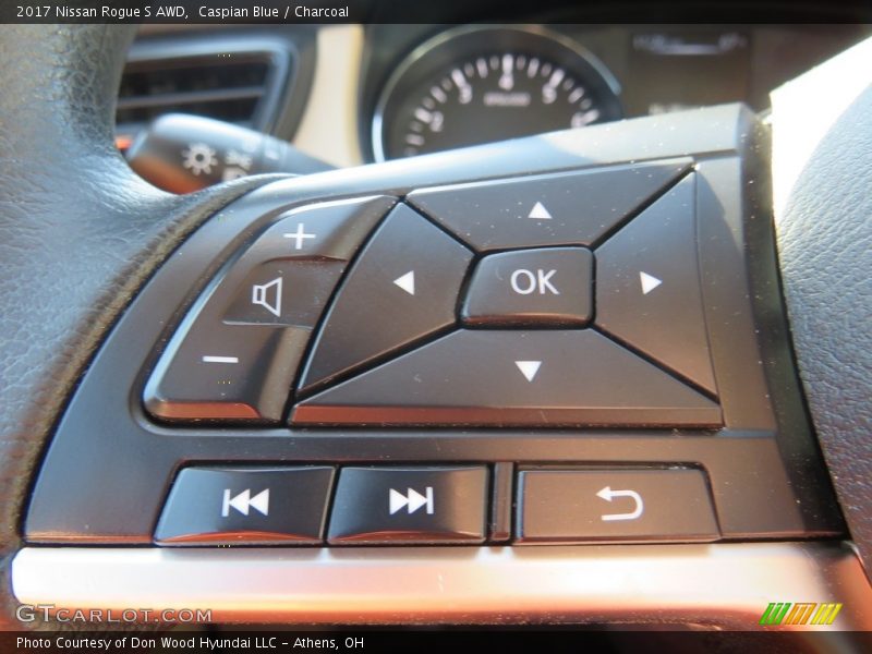 Caspian Blue / Charcoal 2017 Nissan Rogue S AWD