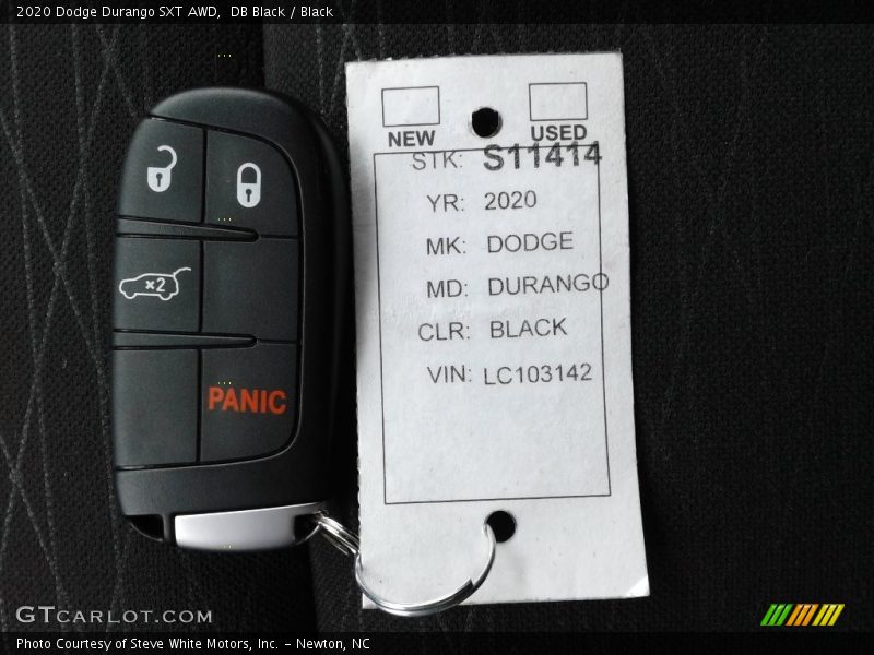 DB Black / Black 2020 Dodge Durango SXT AWD