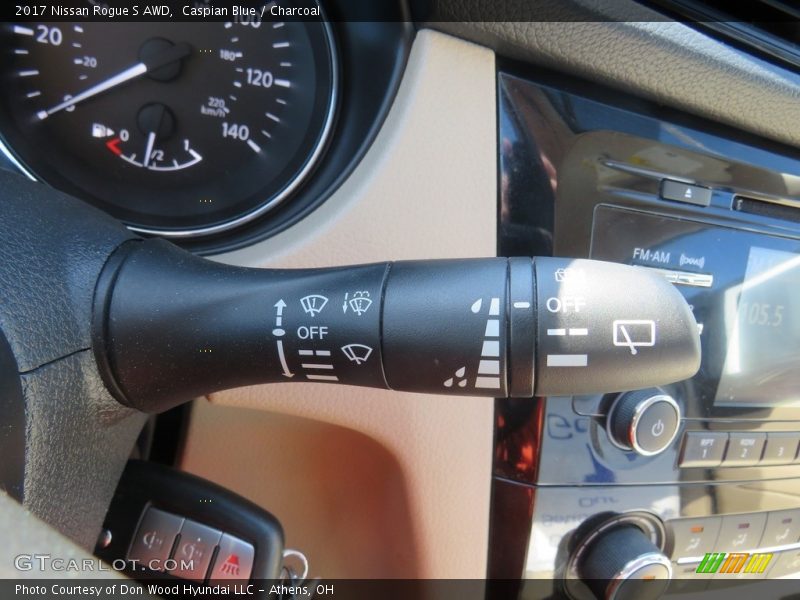 Caspian Blue / Charcoal 2017 Nissan Rogue S AWD