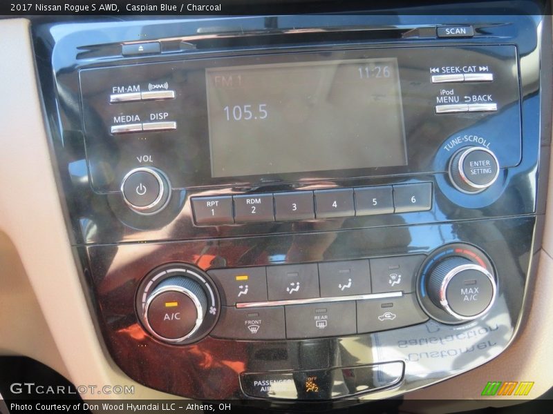 Caspian Blue / Charcoal 2017 Nissan Rogue S AWD