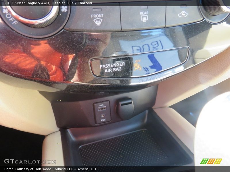 Caspian Blue / Charcoal 2017 Nissan Rogue S AWD