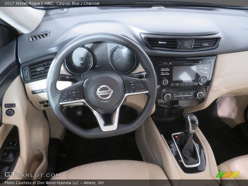 Caspian Blue / Charcoal 2017 Nissan Rogue S AWD
