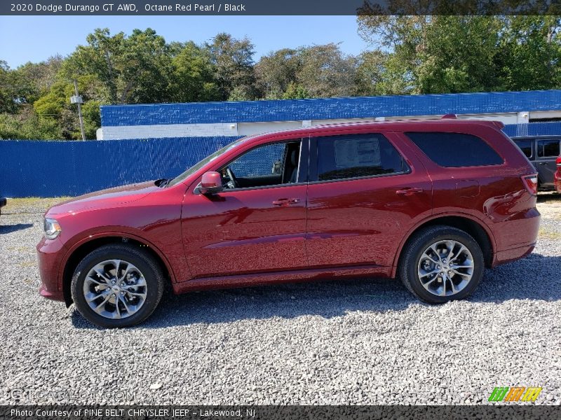 Octane Red Pearl / Black 2020 Dodge Durango GT AWD