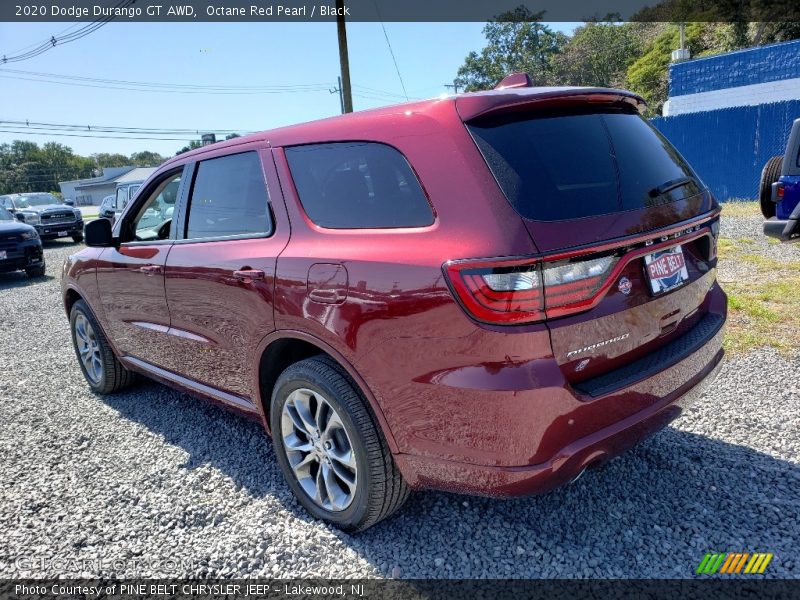 Octane Red Pearl / Black 2020 Dodge Durango GT AWD