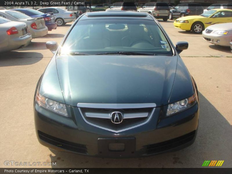 Deep Green Pearl / Camel 2004 Acura TL 3.2