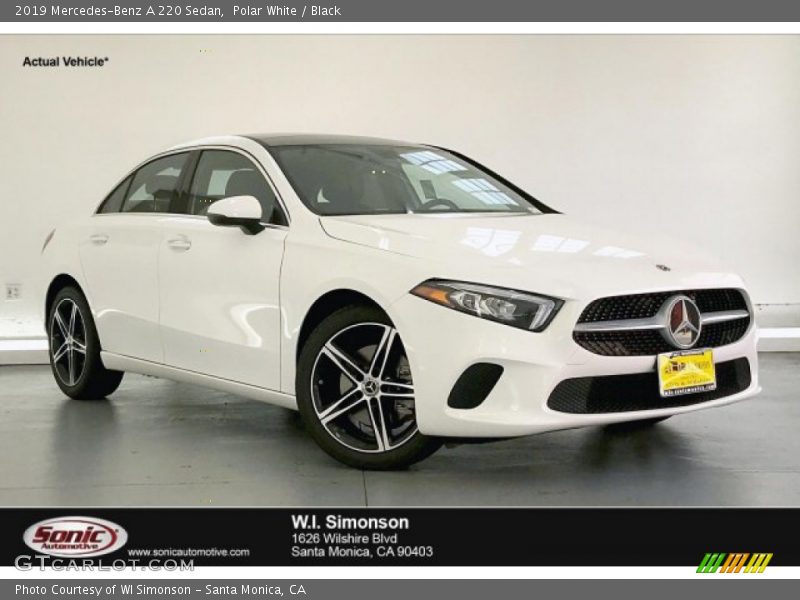 Polar White / Black 2019 Mercedes-Benz A 220 Sedan
