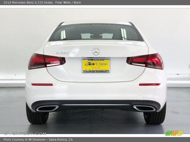 Polar White / Black 2019 Mercedes-Benz A 220 Sedan