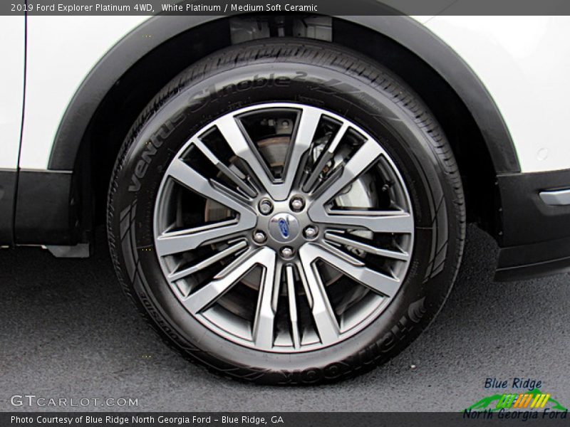 White Platinum / Medium Soft Ceramic 2019 Ford Explorer Platinum 4WD
