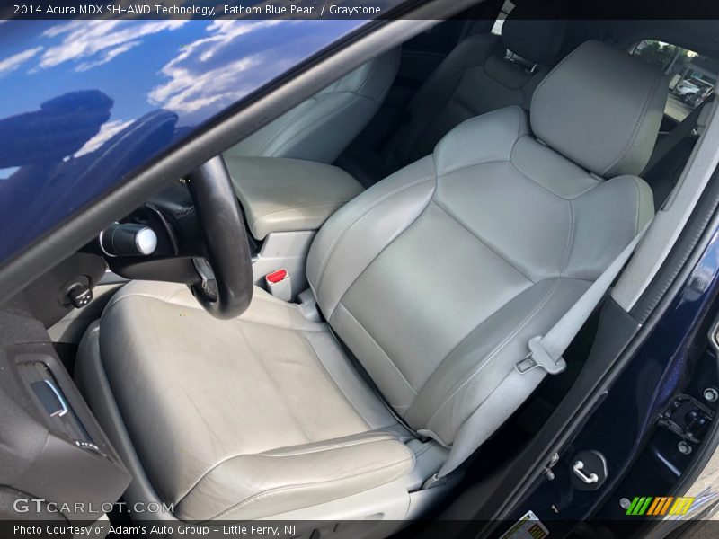 Fathom Blue Pearl / Graystone 2014 Acura MDX SH-AWD Technology