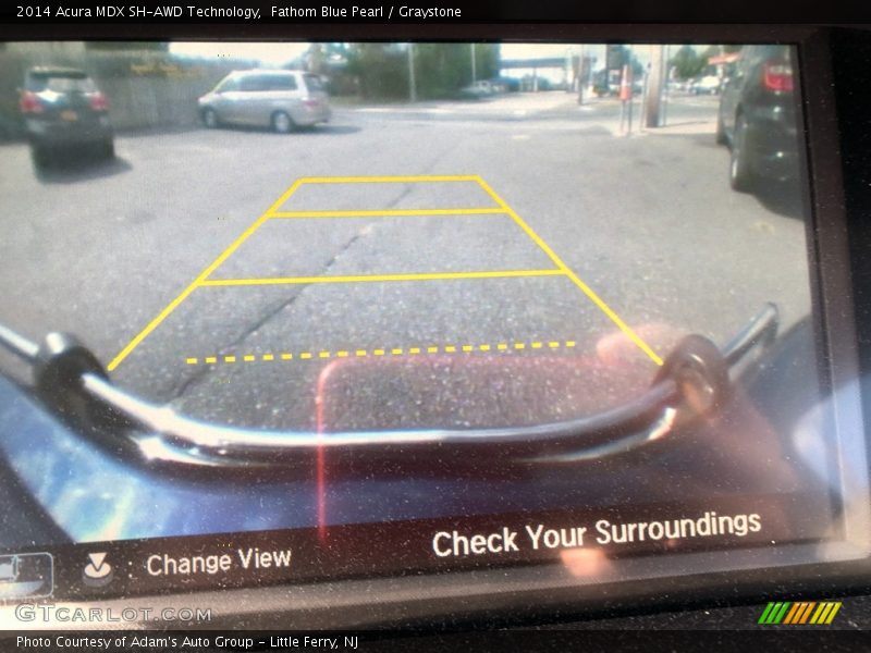 Fathom Blue Pearl / Graystone 2014 Acura MDX SH-AWD Technology