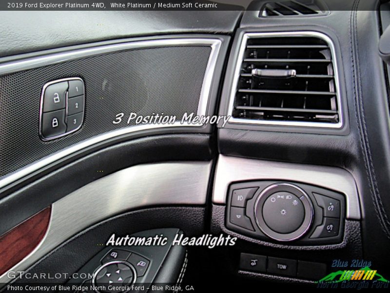 White Platinum / Medium Soft Ceramic 2019 Ford Explorer Platinum 4WD