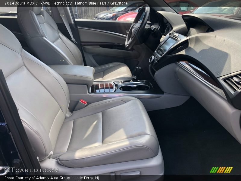 Fathom Blue Pearl / Graystone 2014 Acura MDX SH-AWD Technology