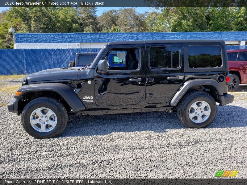 Black / Black 2020 Jeep Wrangler Unlimited Sport 4x4