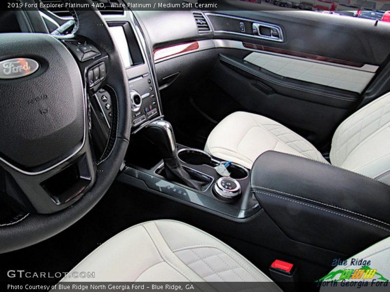 White Platinum / Medium Soft Ceramic 2019 Ford Explorer Platinum 4WD