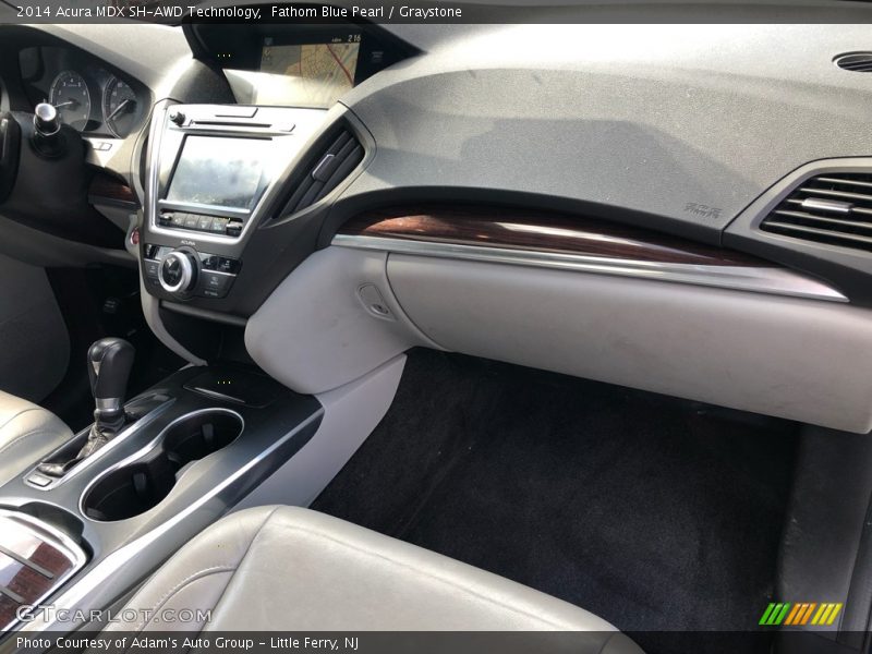 Fathom Blue Pearl / Graystone 2014 Acura MDX SH-AWD Technology