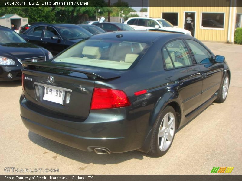 Deep Green Pearl / Camel 2004 Acura TL 3.2