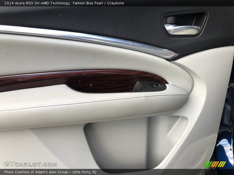 Fathom Blue Pearl / Graystone 2014 Acura MDX SH-AWD Technology