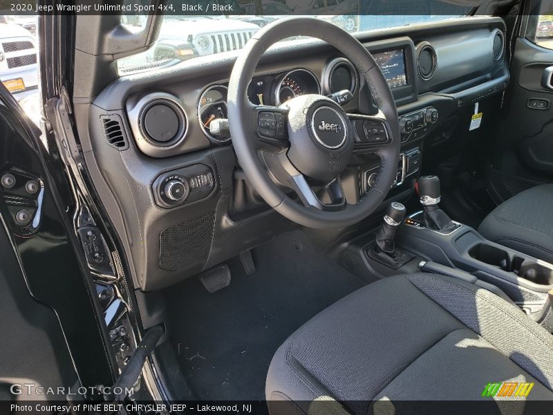 Black / Black 2020 Jeep Wrangler Unlimited Sport 4x4