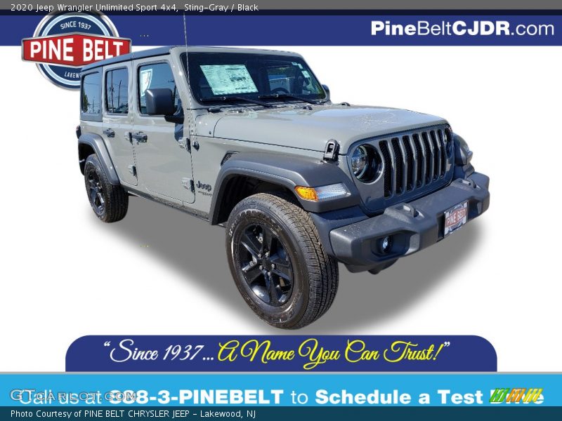 Sting-Gray / Black 2020 Jeep Wrangler Unlimited Sport 4x4