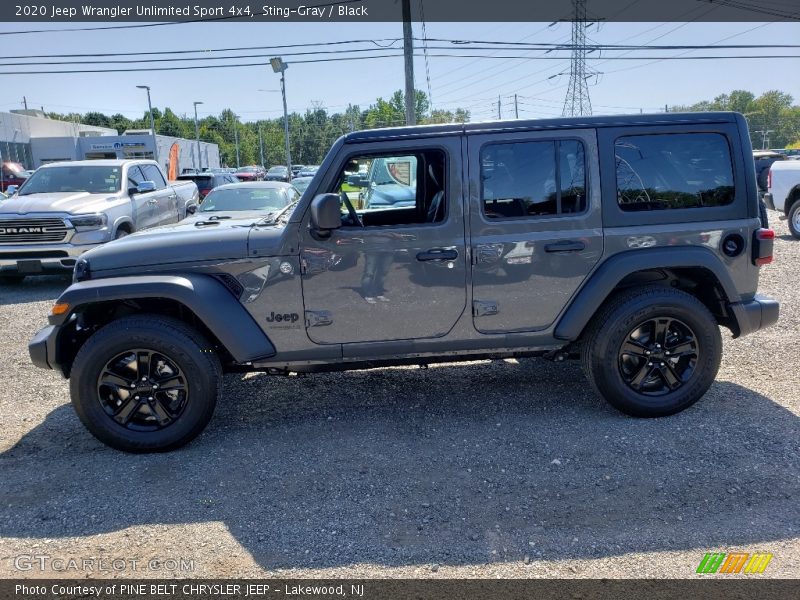 Sting-Gray / Black 2020 Jeep Wrangler Unlimited Sport 4x4