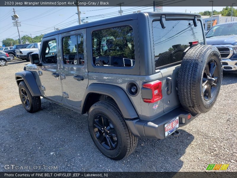 Sting-Gray / Black 2020 Jeep Wrangler Unlimited Sport 4x4