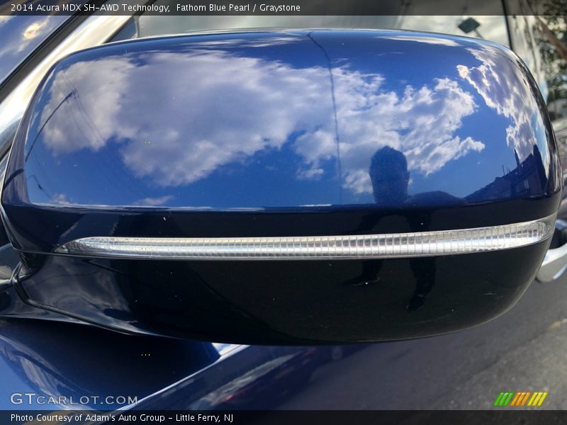 Fathom Blue Pearl / Graystone 2014 Acura MDX SH-AWD Technology