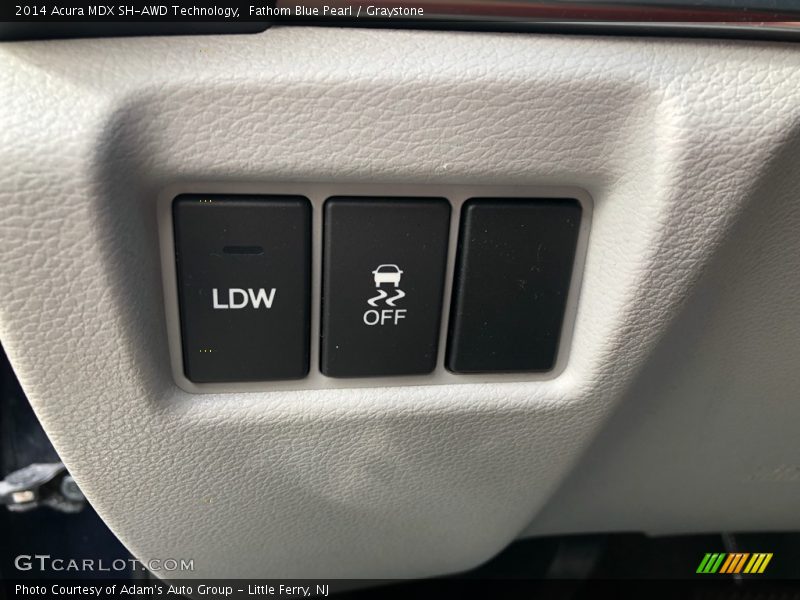 Fathom Blue Pearl / Graystone 2014 Acura MDX SH-AWD Technology