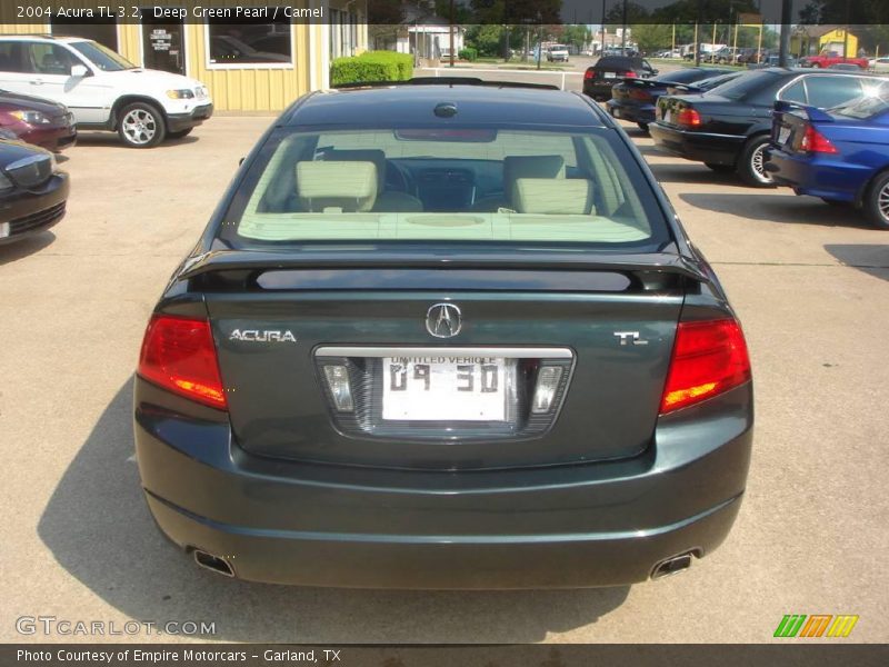 Deep Green Pearl / Camel 2004 Acura TL 3.2