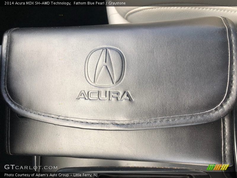 Fathom Blue Pearl / Graystone 2014 Acura MDX SH-AWD Technology