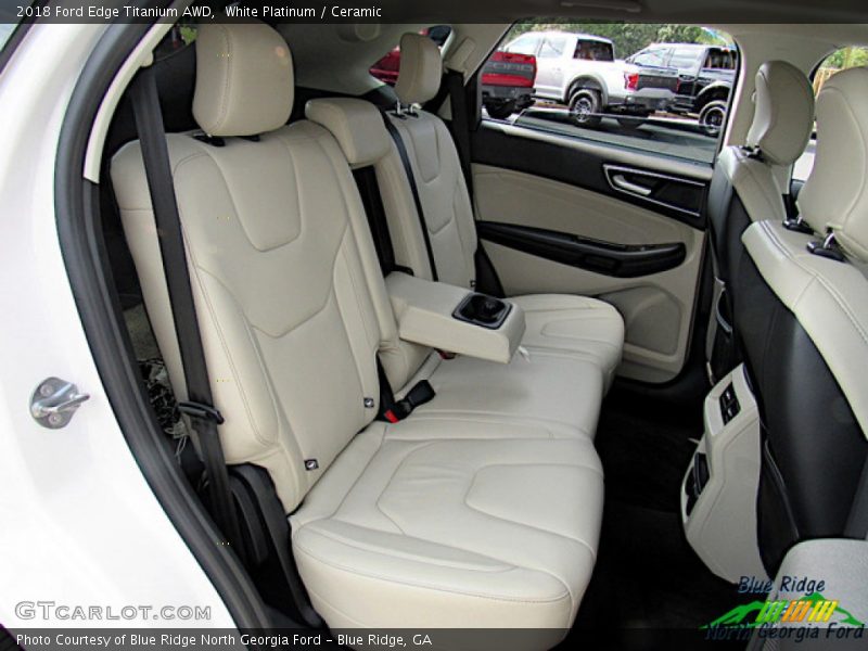 White Platinum / Ceramic 2018 Ford Edge Titanium AWD