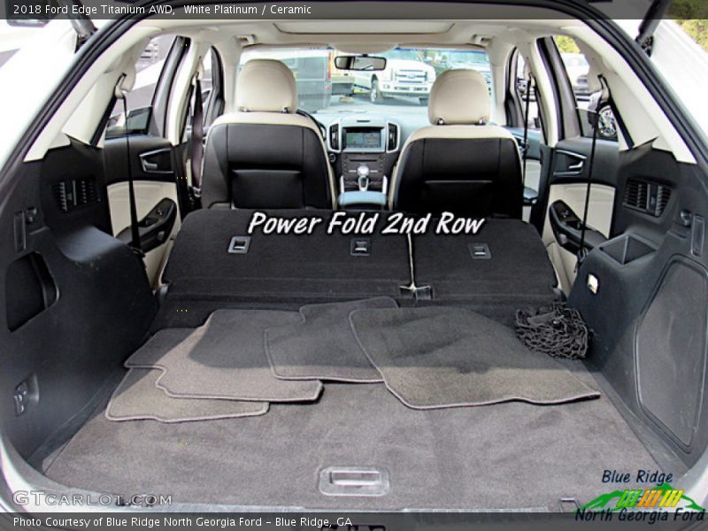 White Platinum / Ceramic 2018 Ford Edge Titanium AWD