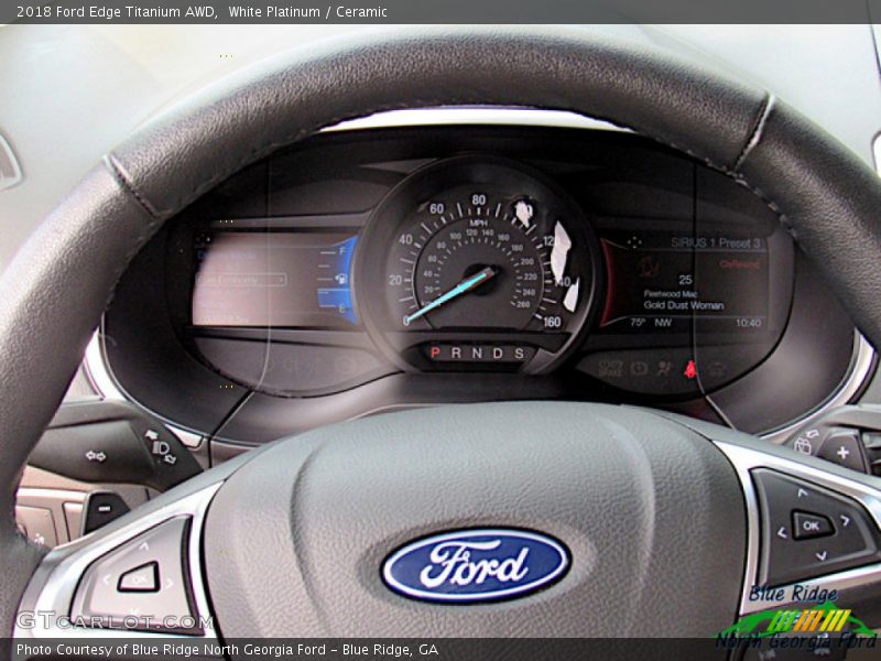 White Platinum / Ceramic 2018 Ford Edge Titanium AWD