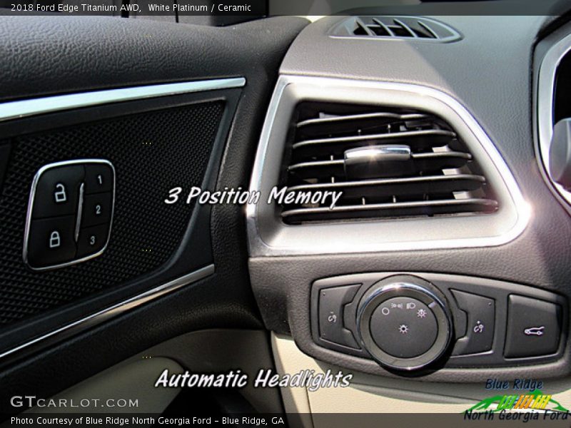 White Platinum / Ceramic 2018 Ford Edge Titanium AWD