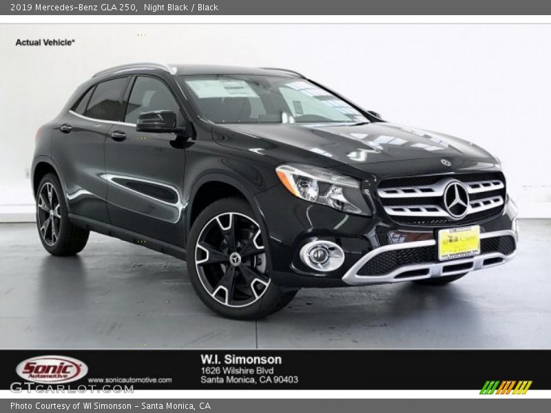 Night Black / Black 2019 Mercedes-Benz GLA 250