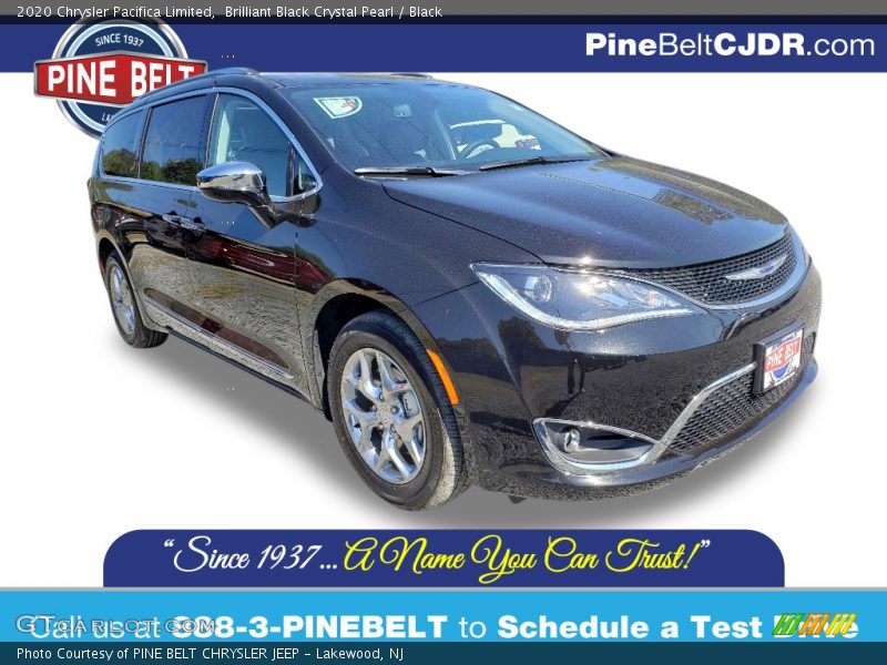 Brilliant Black Crystal Pearl / Black 2020 Chrysler Pacifica Limited