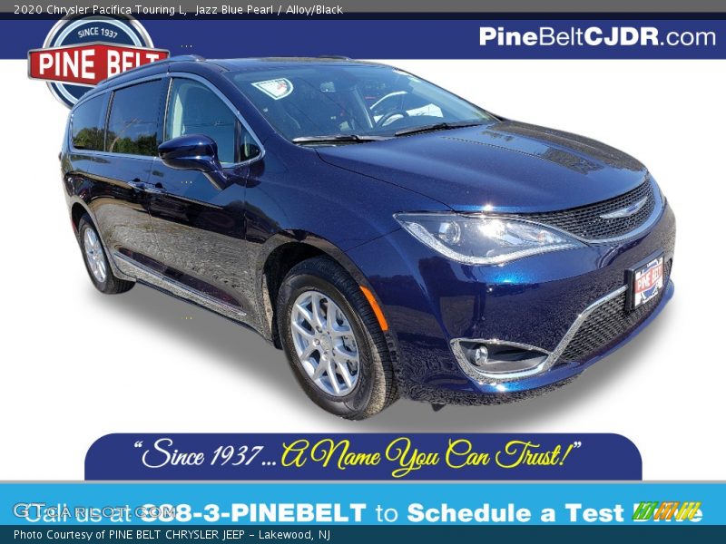 Jazz Blue Pearl / Alloy/Black 2020 Chrysler Pacifica Touring L