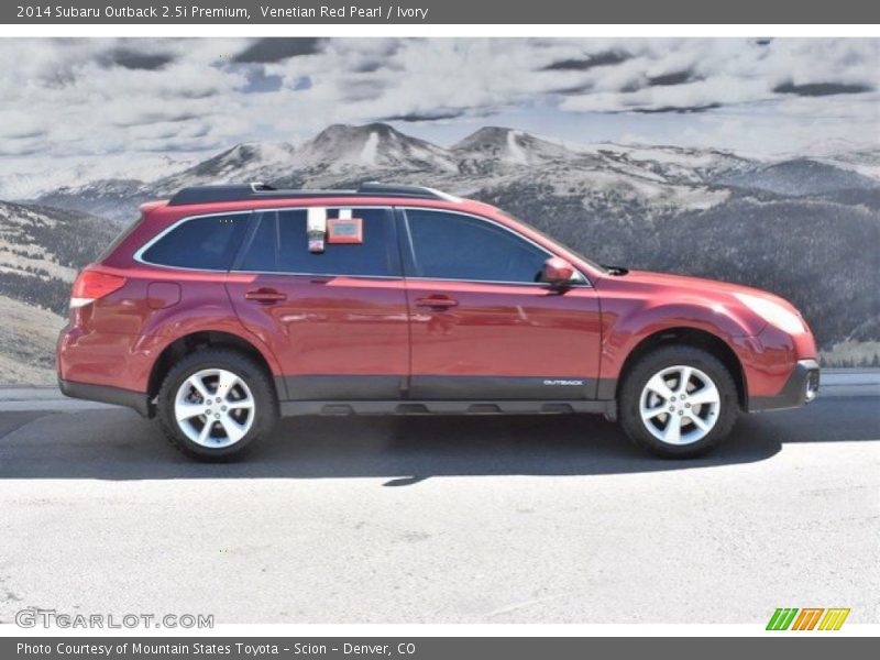 Venetian Red Pearl / Ivory 2014 Subaru Outback 2.5i Premium