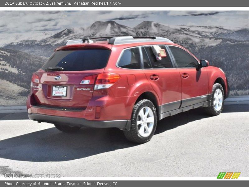 Venetian Red Pearl / Ivory 2014 Subaru Outback 2.5i Premium