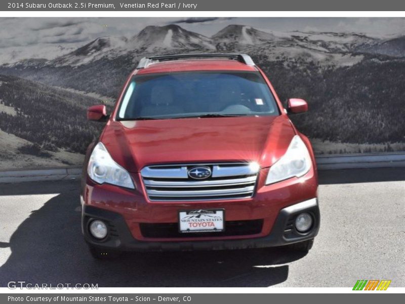 Venetian Red Pearl / Ivory 2014 Subaru Outback 2.5i Premium