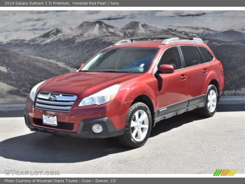 Venetian Red Pearl / Ivory 2014 Subaru Outback 2.5i Premium