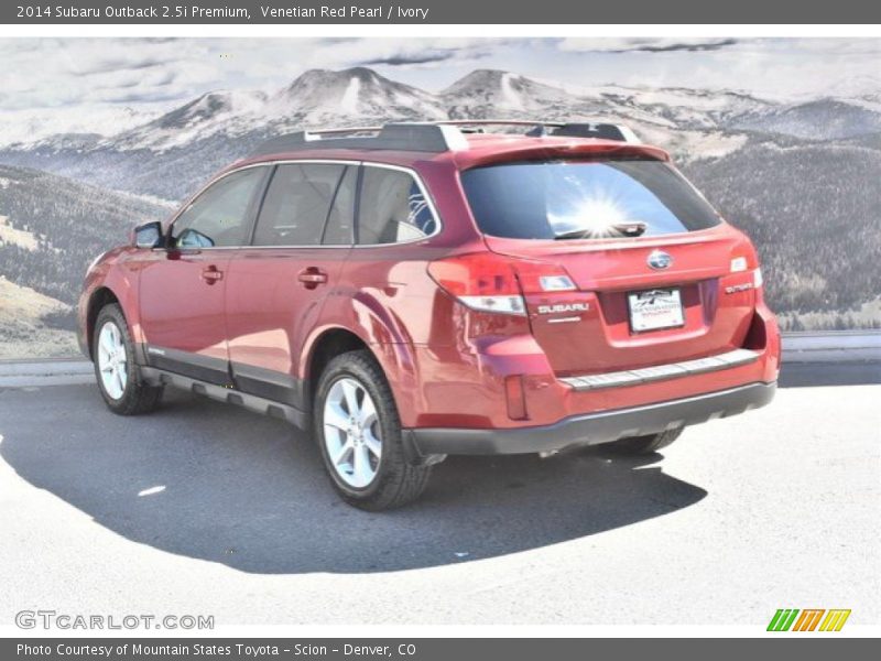 Venetian Red Pearl / Ivory 2014 Subaru Outback 2.5i Premium