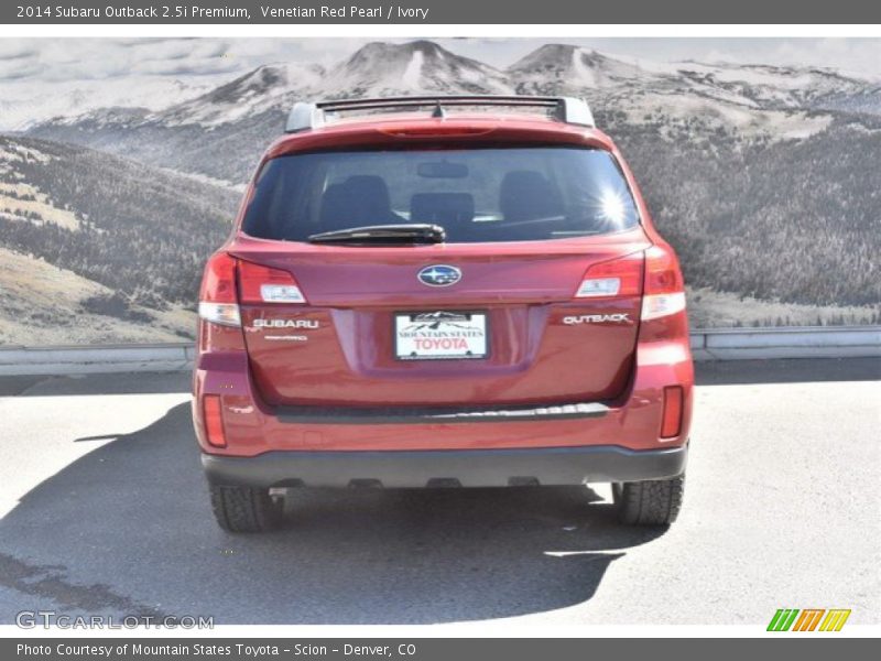 Venetian Red Pearl / Ivory 2014 Subaru Outback 2.5i Premium