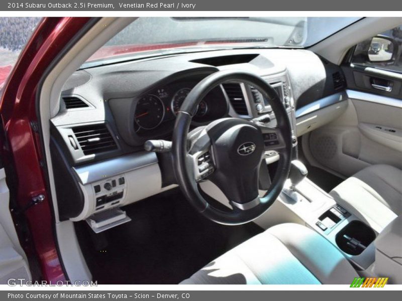 Venetian Red Pearl / Ivory 2014 Subaru Outback 2.5i Premium