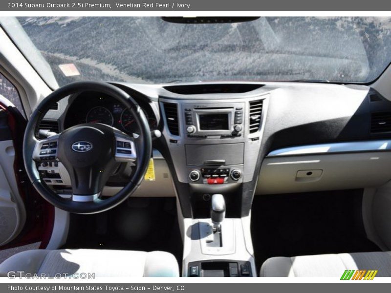 Venetian Red Pearl / Ivory 2014 Subaru Outback 2.5i Premium