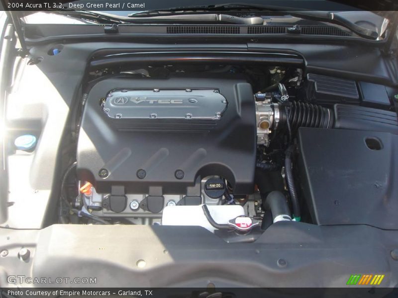 Deep Green Pearl / Camel 2004 Acura TL 3.2