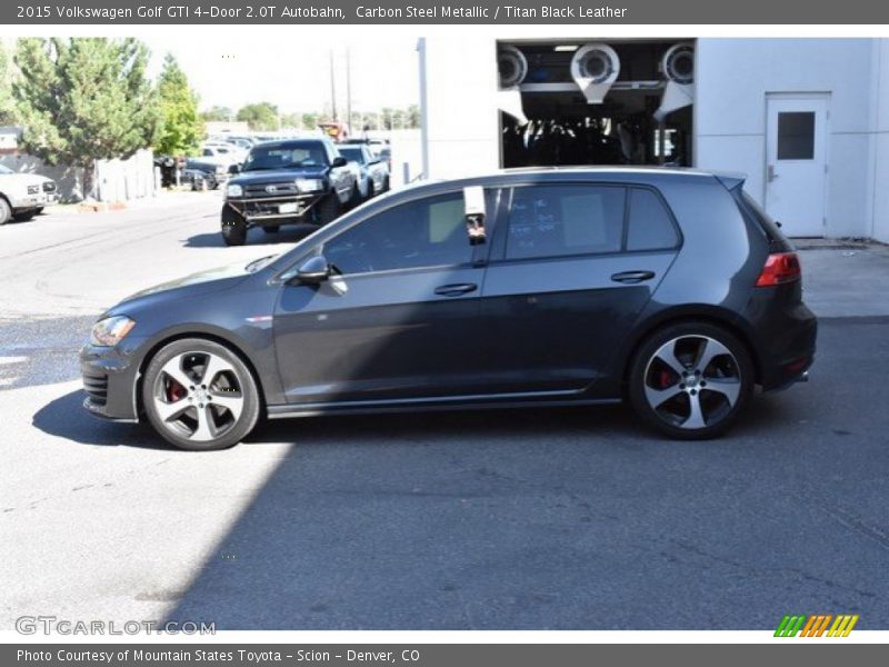 Carbon Steel Metallic / Titan Black Leather 2015 Volkswagen Golf GTI 4-Door 2.0T Autobahn