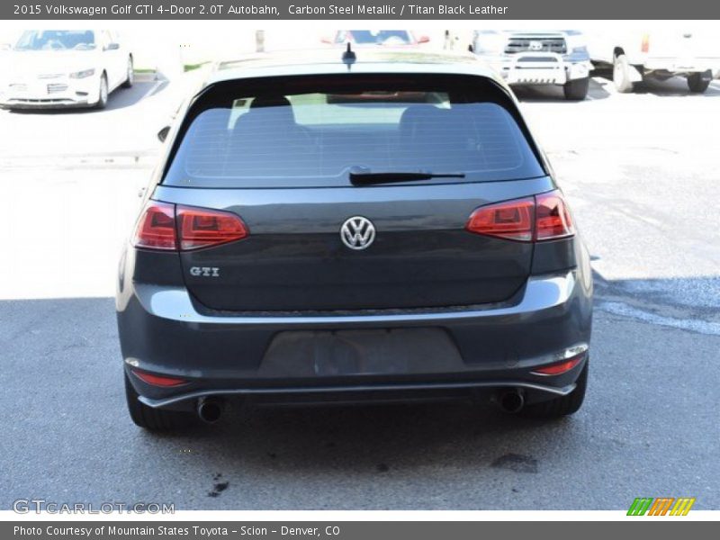 Carbon Steel Metallic / Titan Black Leather 2015 Volkswagen Golf GTI 4-Door 2.0T Autobahn